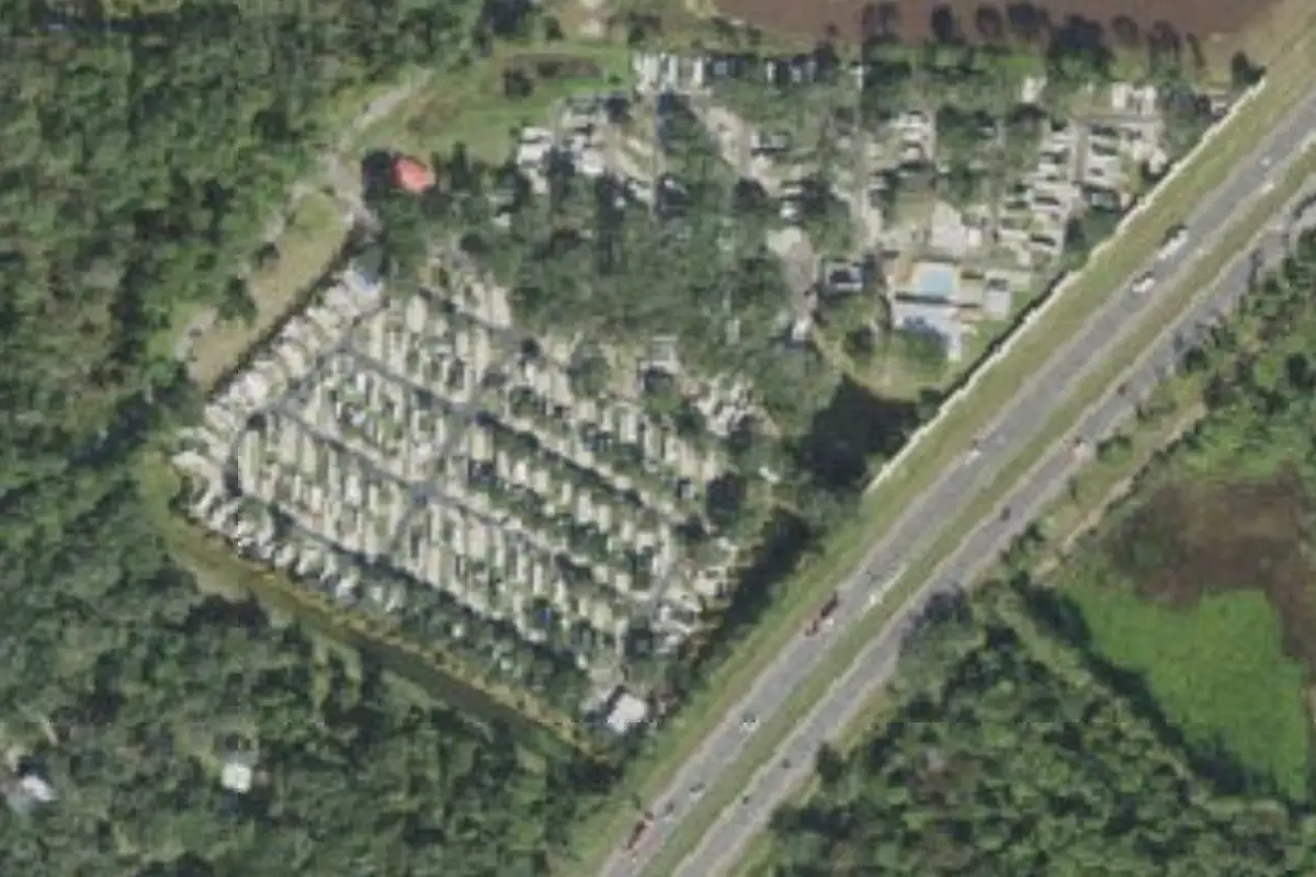 Aerial view of Quail Run RV Resort