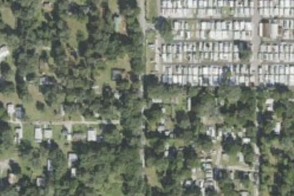 Aerial view of Rainbow Village Zephyrhills RV Community