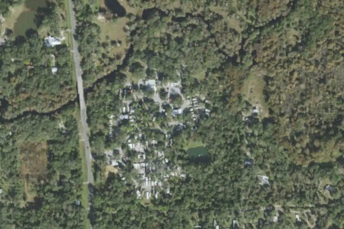 Aerial view of Sawmill Camping Resort