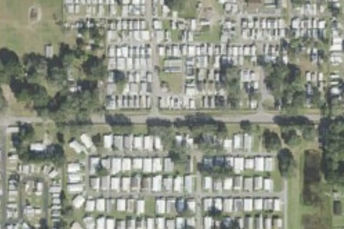 Aerial view of Settler's Rest RV Community