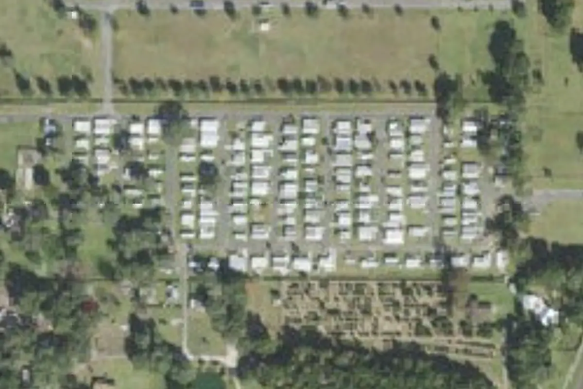 Aerial view of Sunburst RV Park