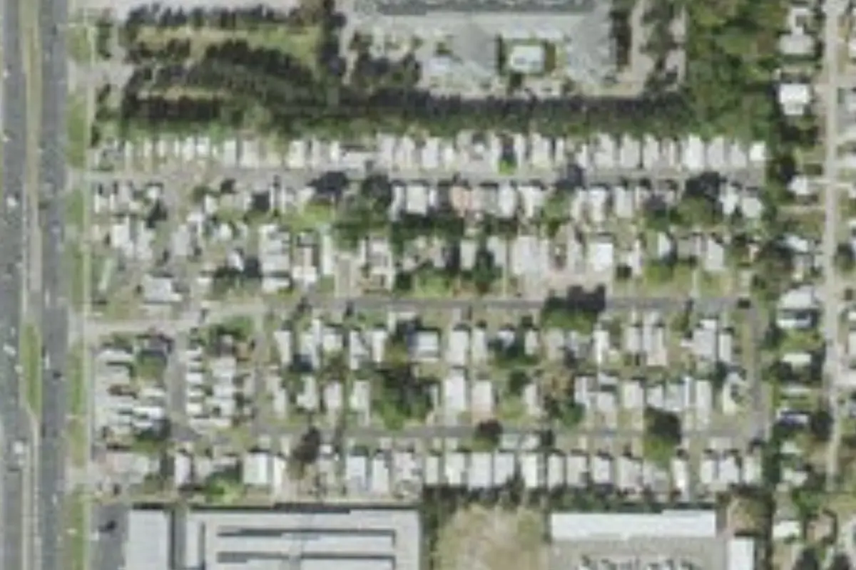 Aerial view of Tropic Breeze RV Park – Mobile Home Park