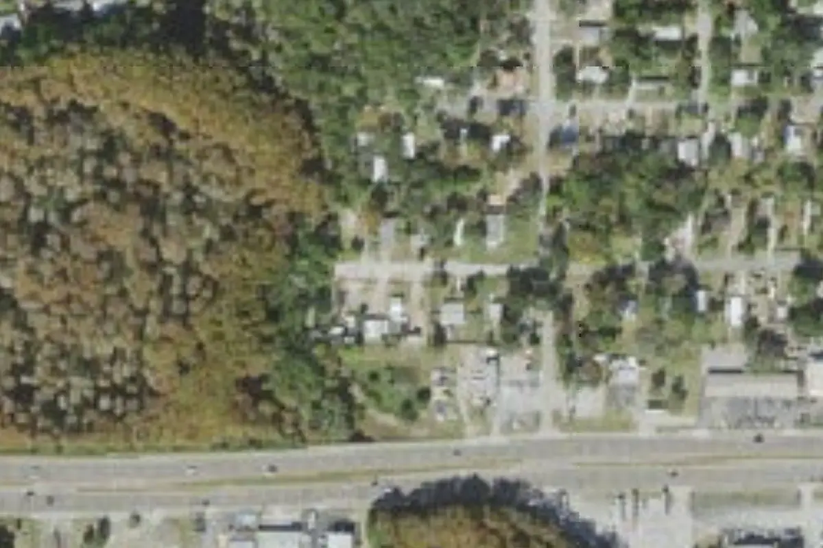 Aerial view of Unchained Church RV Park