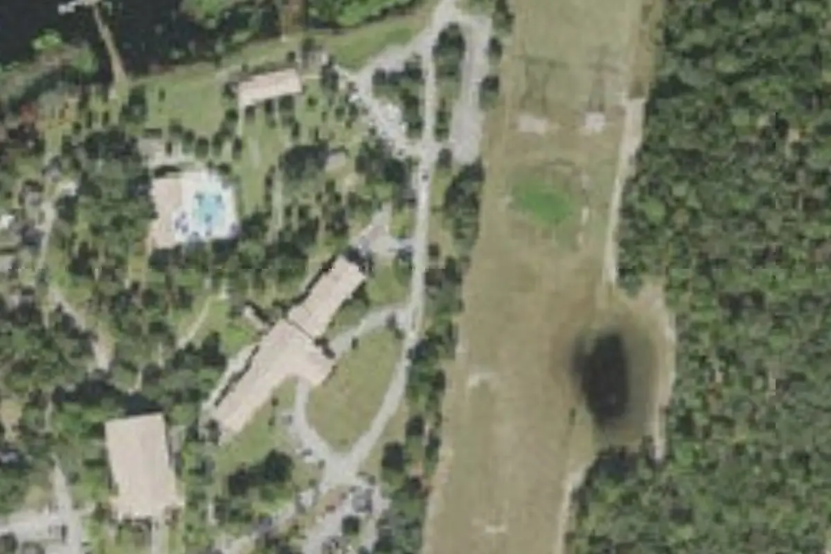 Aerial view of Palm Grove (Word of Life Florida RV Park)
