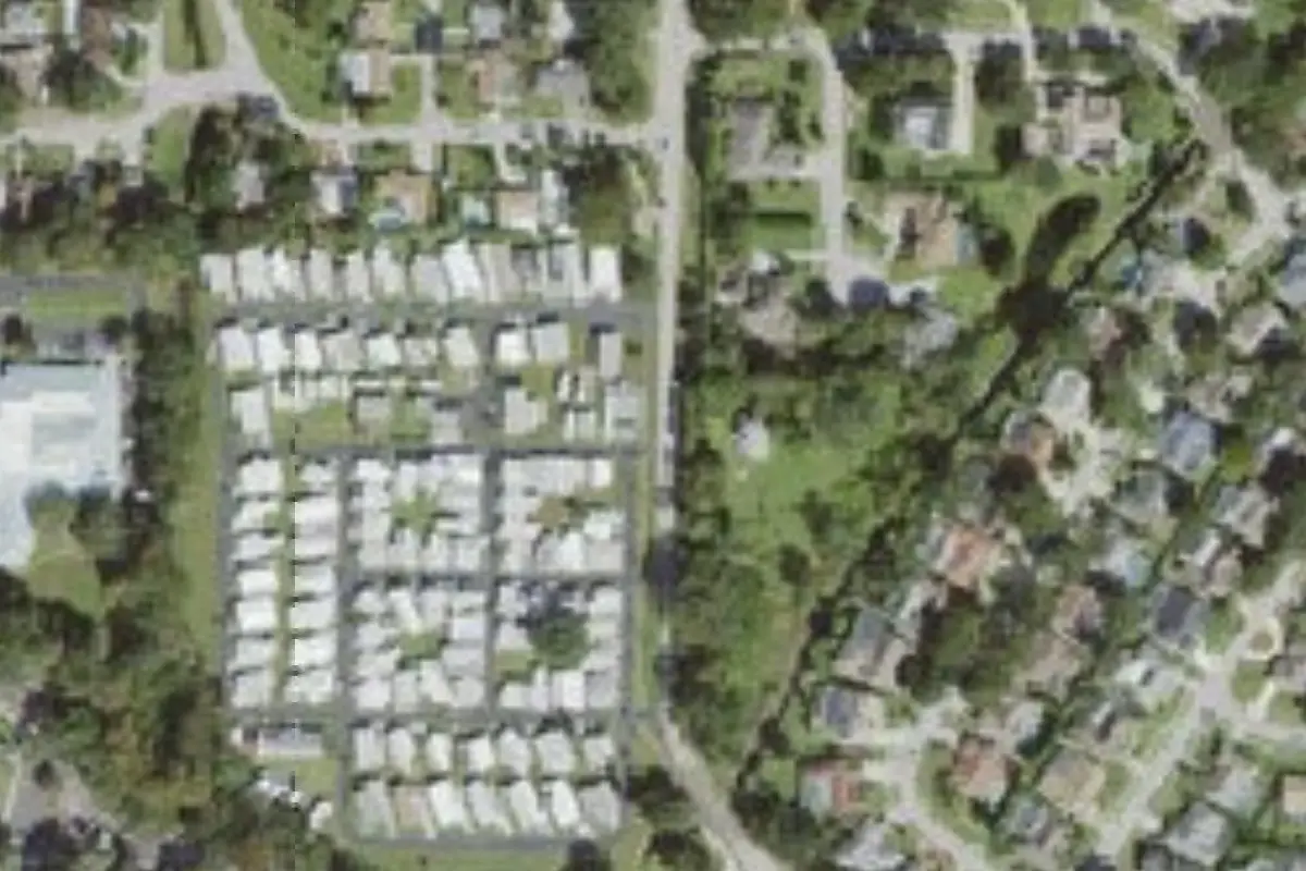 Aerial view of Alcove Park For Mobile Homes