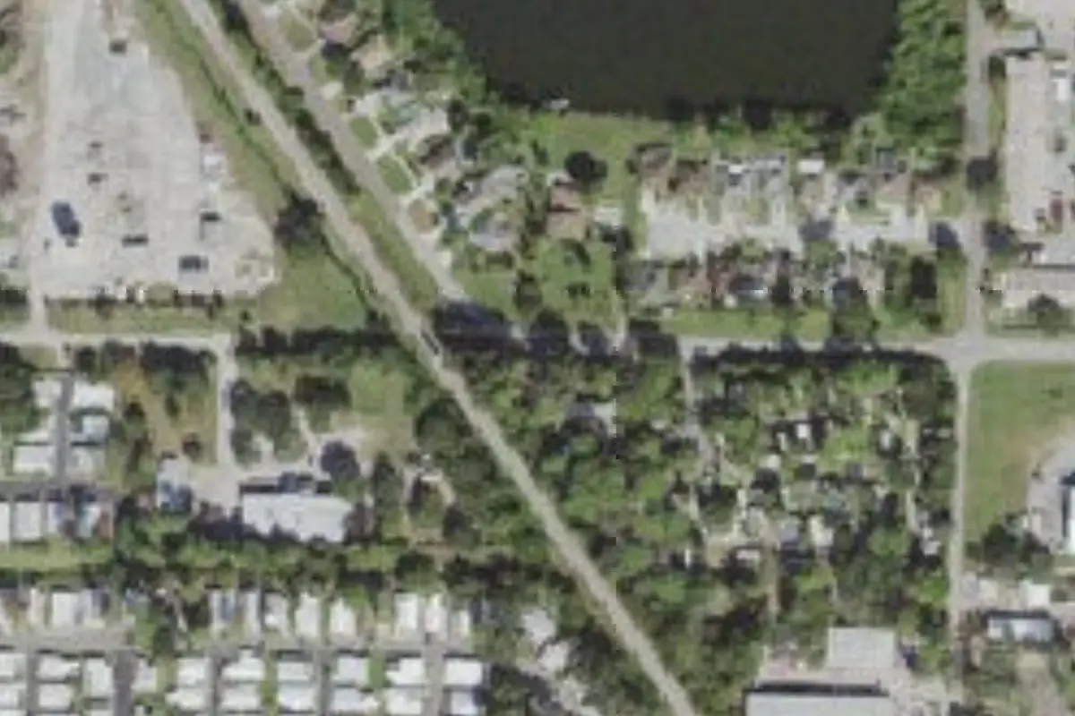 Aerial view of Buckeye Trailer Court