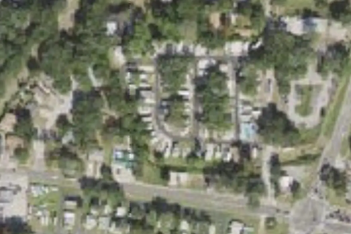 Aerial view of Caladesi RV Park