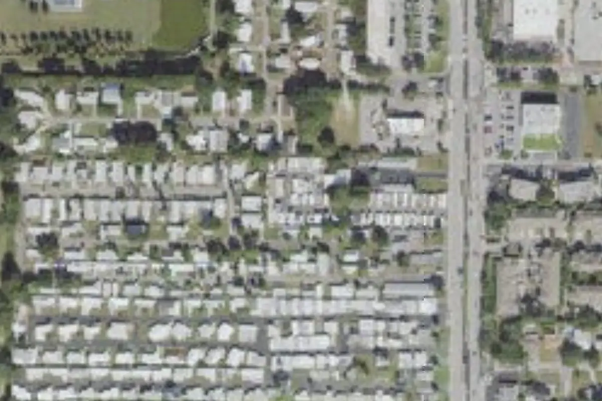 Aerial view of Campers Cove RV Park