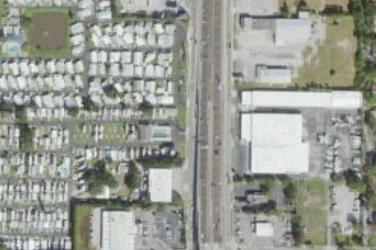 Aerial view of Embassy Mobile Park
