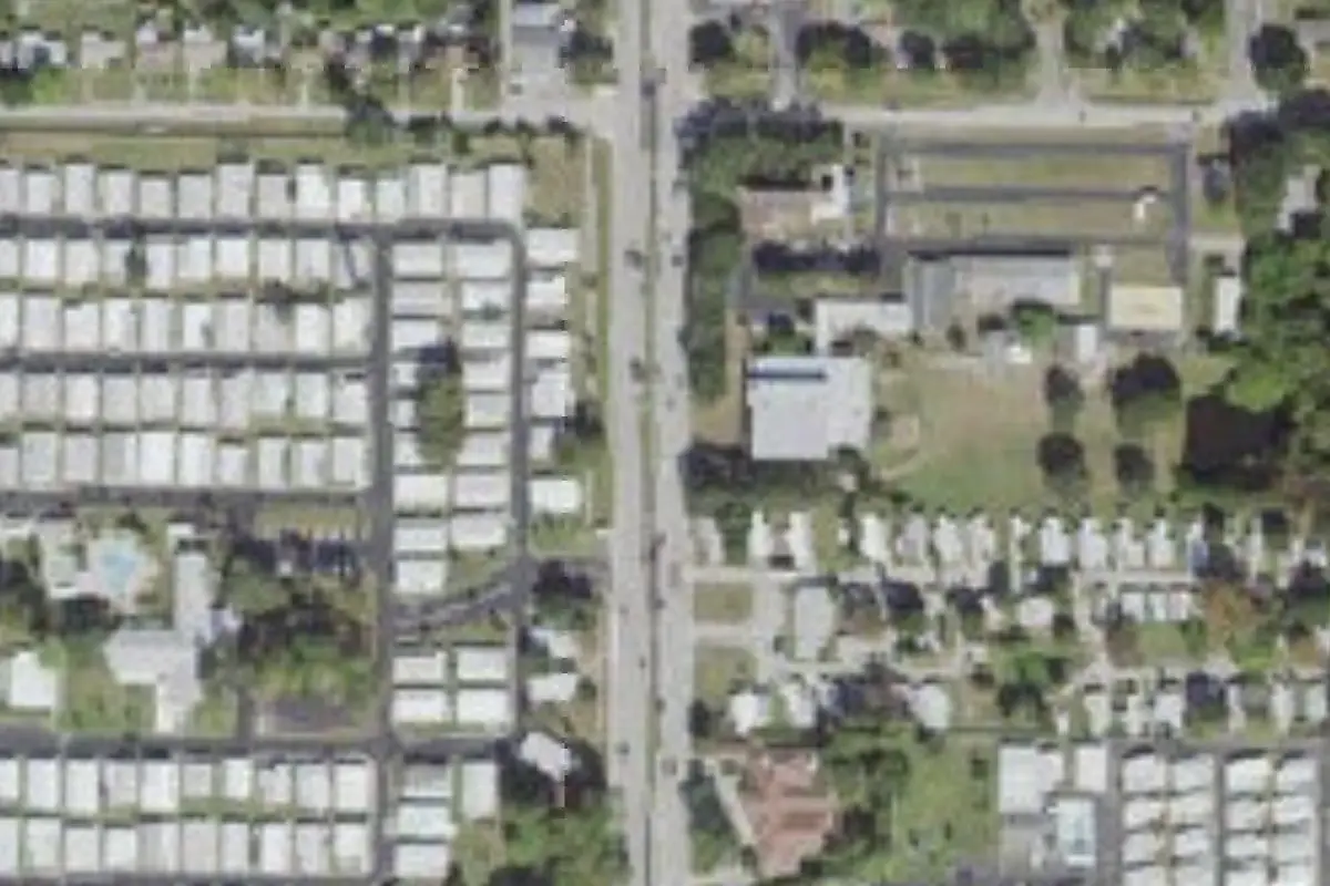 Aerial view of Green Meadows MHP
