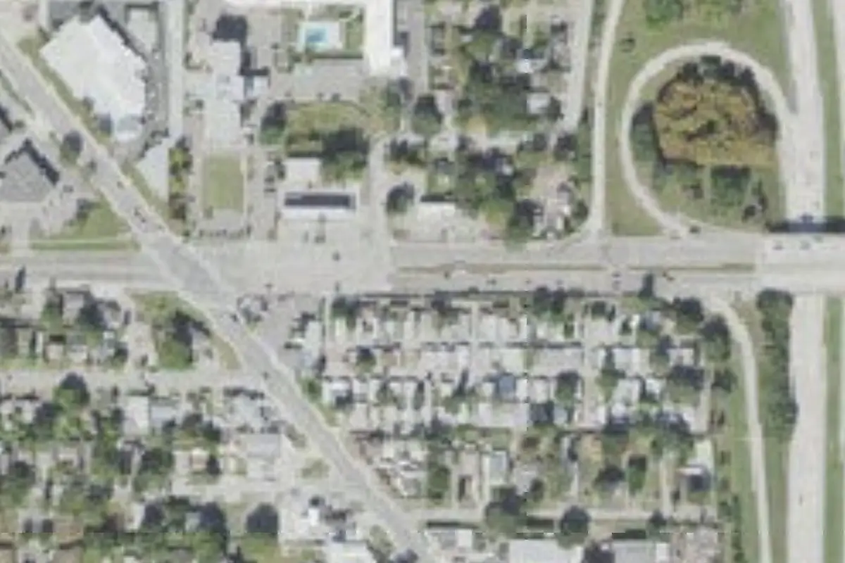 Aerial view of Palace Mobile Home Park
