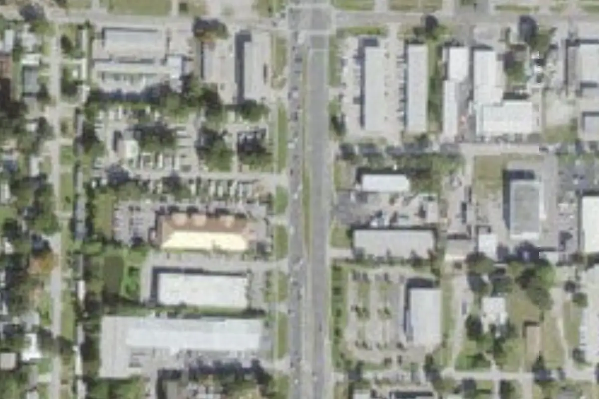 Aerial view of Palm Village