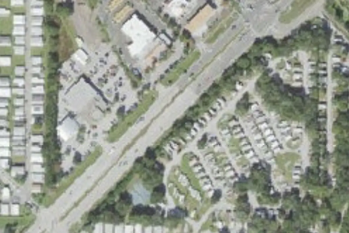 Aerial view of Robert's Mobile Home & RV Resort
