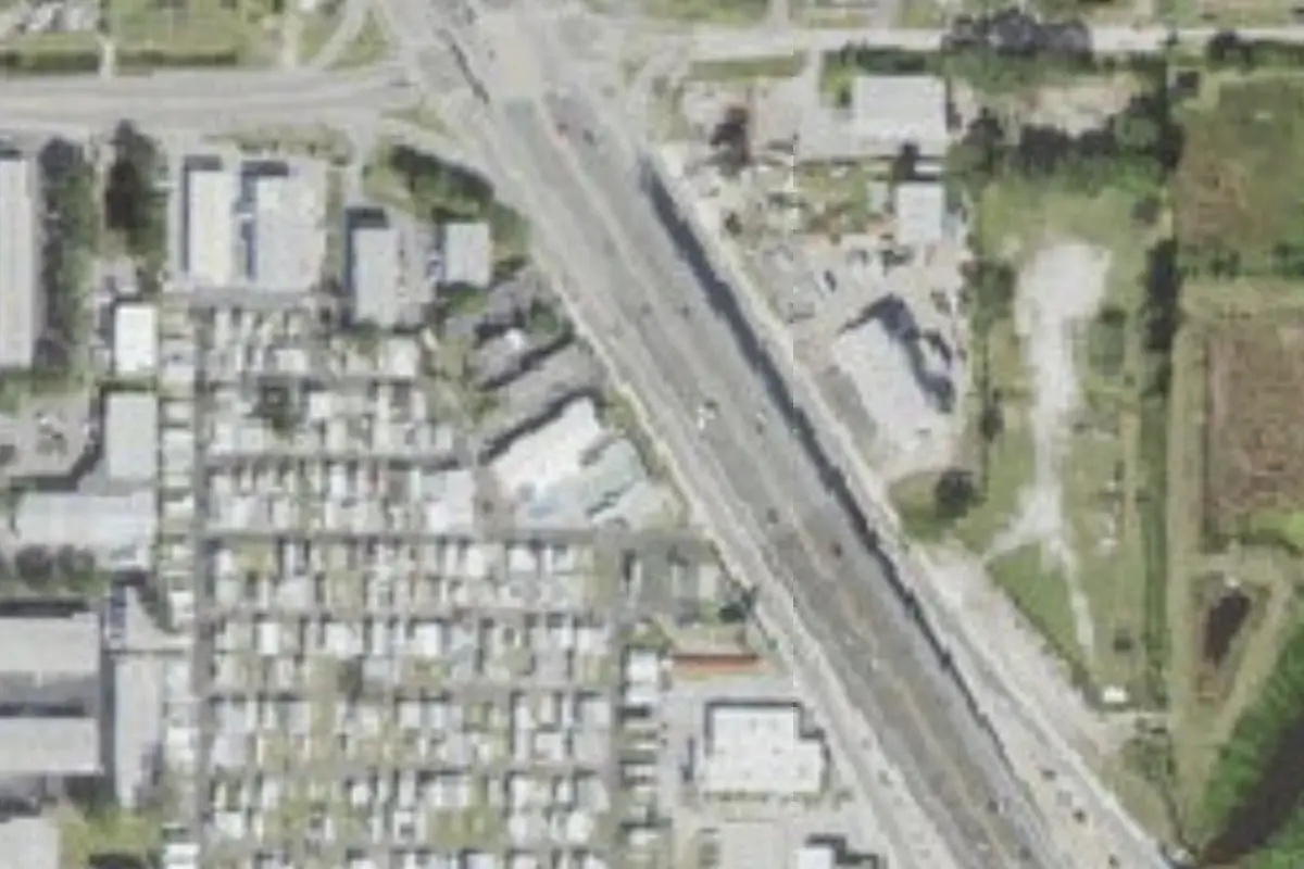 Aerial view of Travel World RV Park