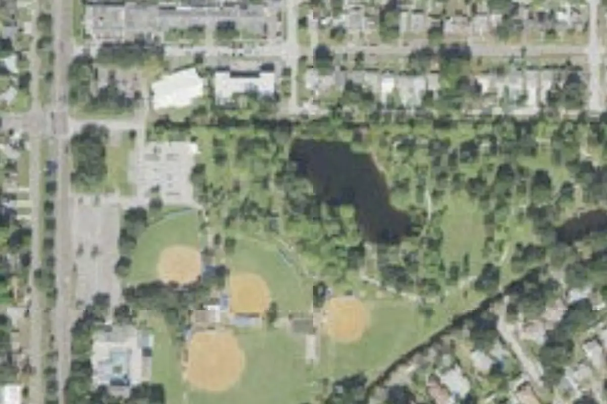 Aerial view of Unnamed campground