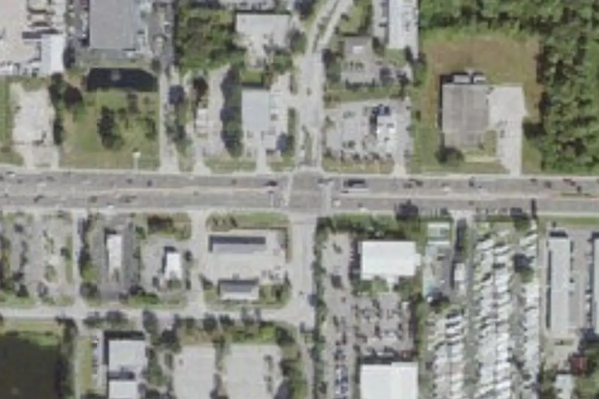 Aerial view of Yankee Traveler RV Park
