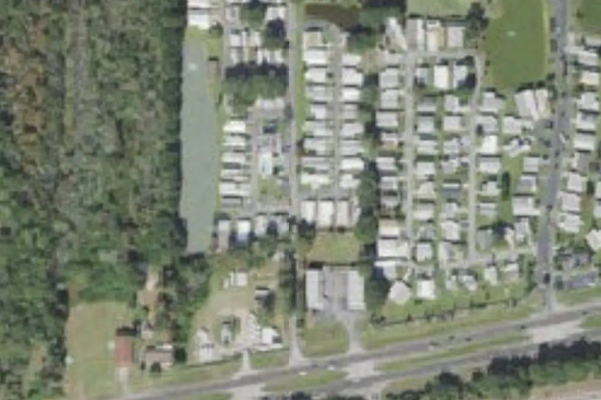 Aerial view of Central Leisure Lake Mobile Home & RV Park