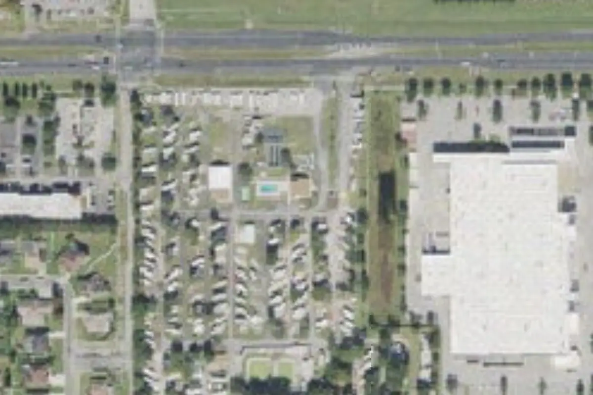 Aerial view of Cypress Campground & RV Park