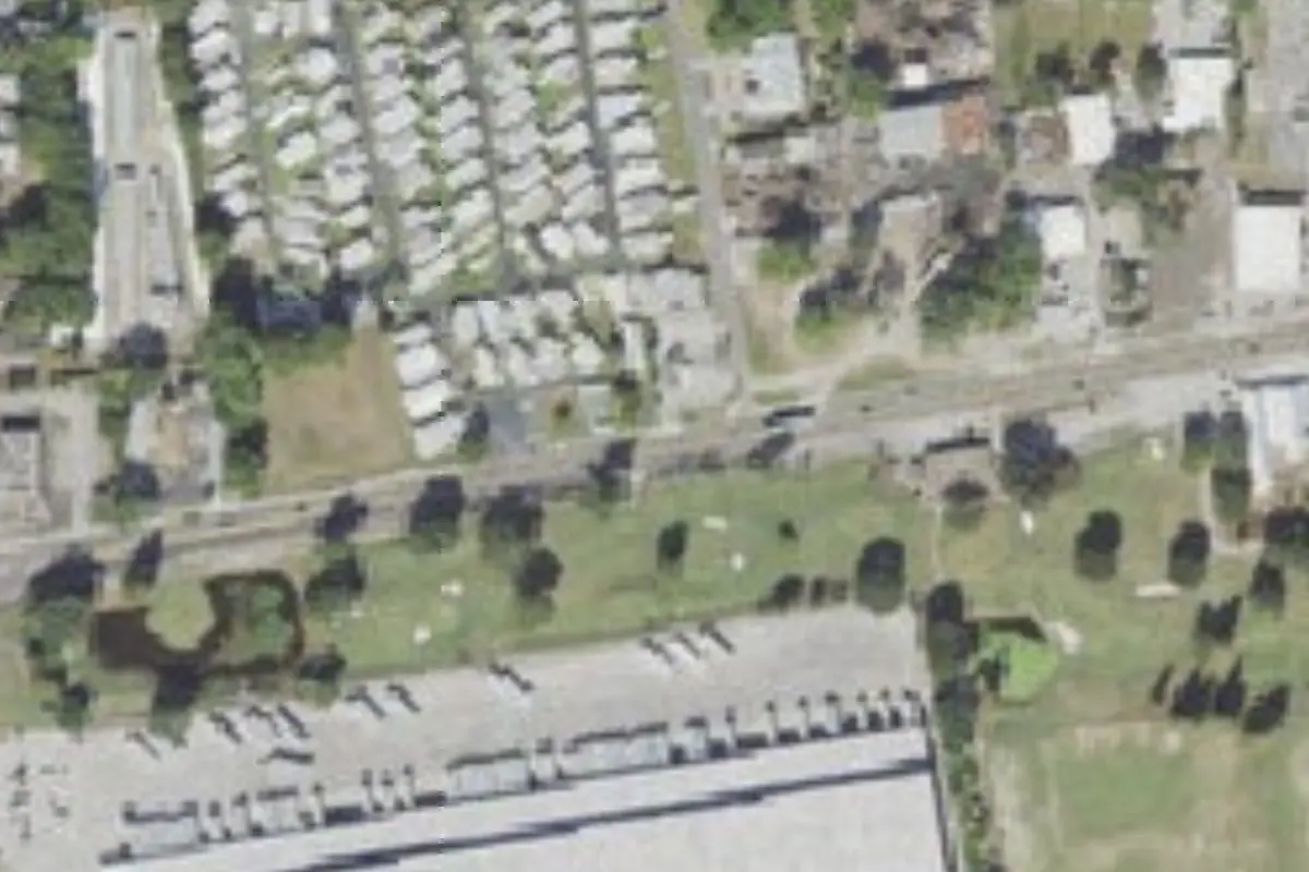 Aerial view of El Camba Mobile Home Park