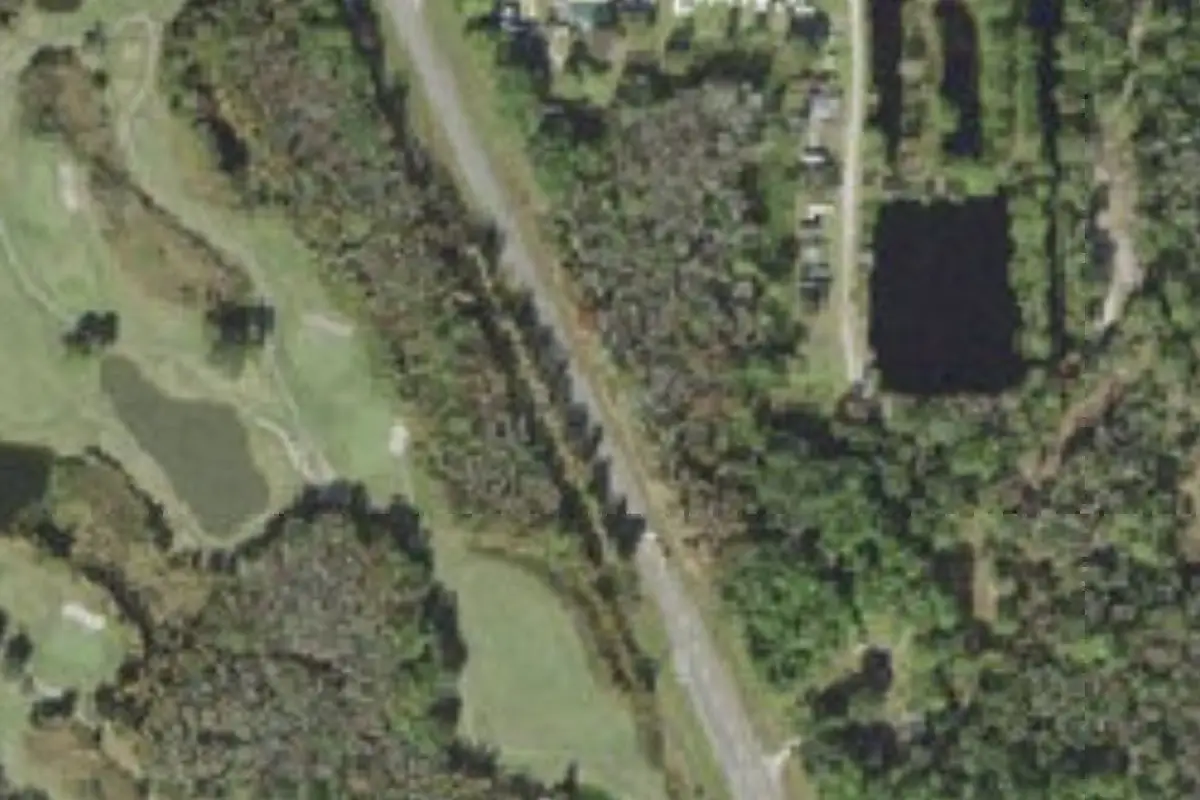 Aerial view of Gator Creek Campground