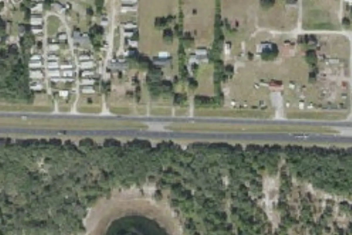 Aerial view of Hidden Lake Resort