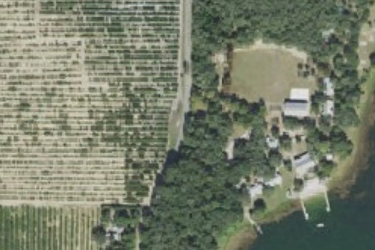 Aerial view of Lake Aurora Christian Camp