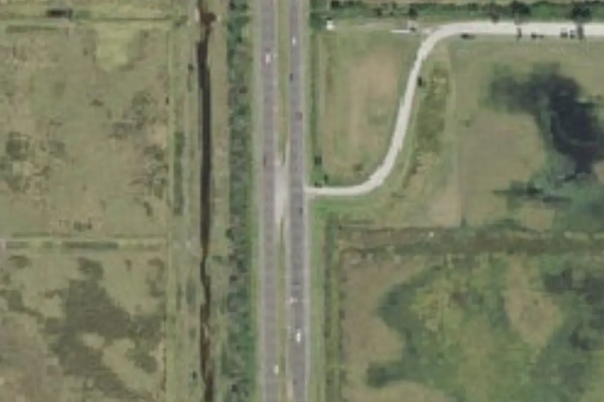 Aerial view of Peace Creek RV Park