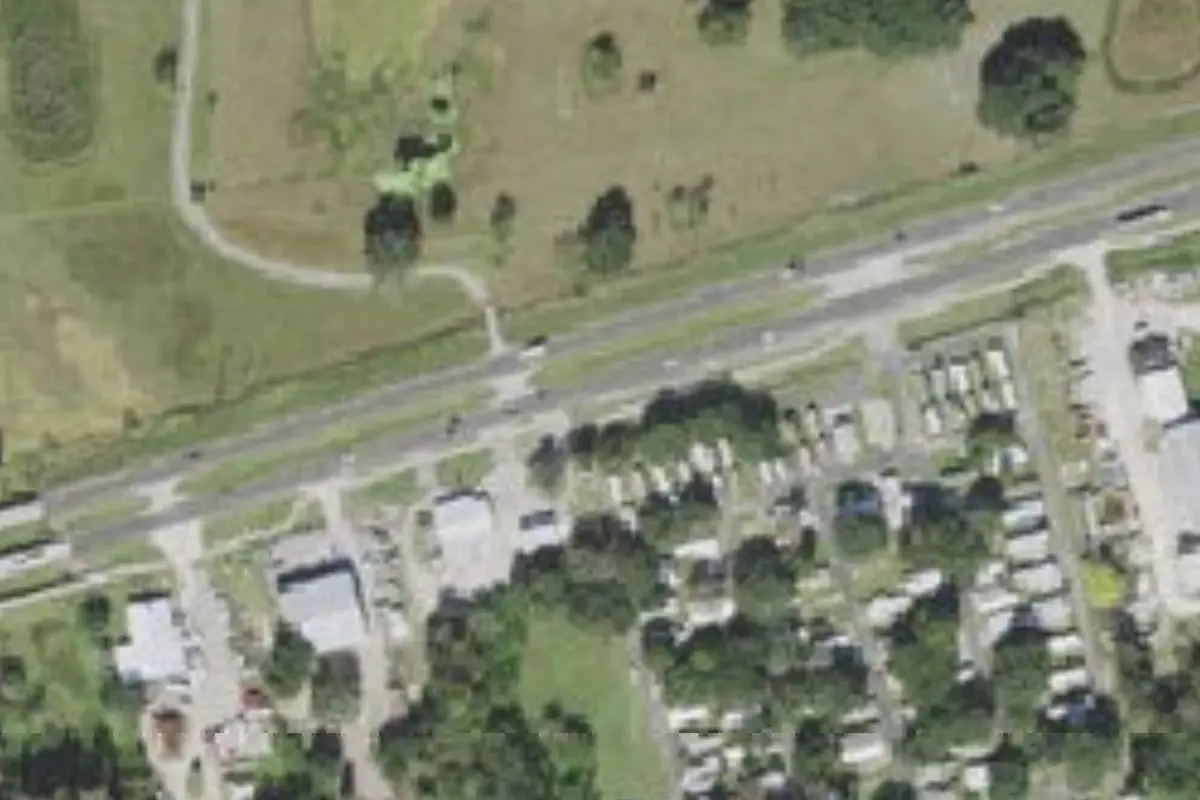 Aerial view of Peace River Village