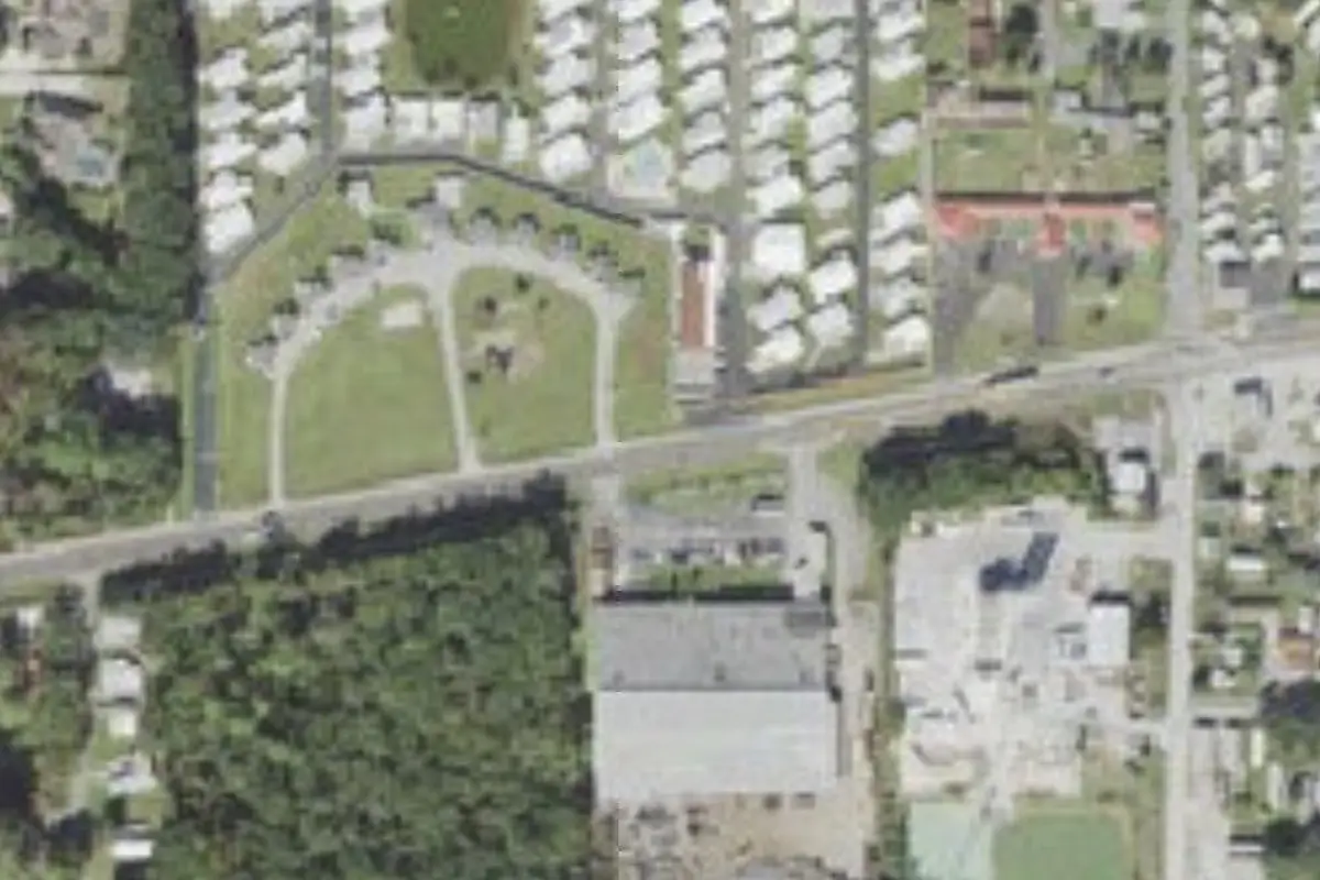 Aerial view of Prestlers RV Motel