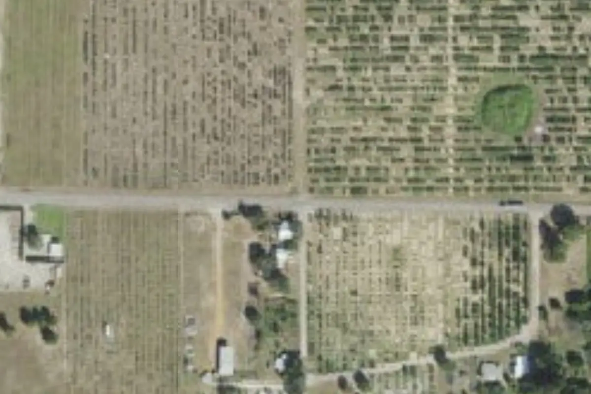 Aerial view of Rainbow RV Community