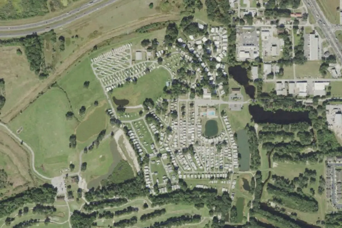 Aerial view of Sanlan RV & Golf Resort