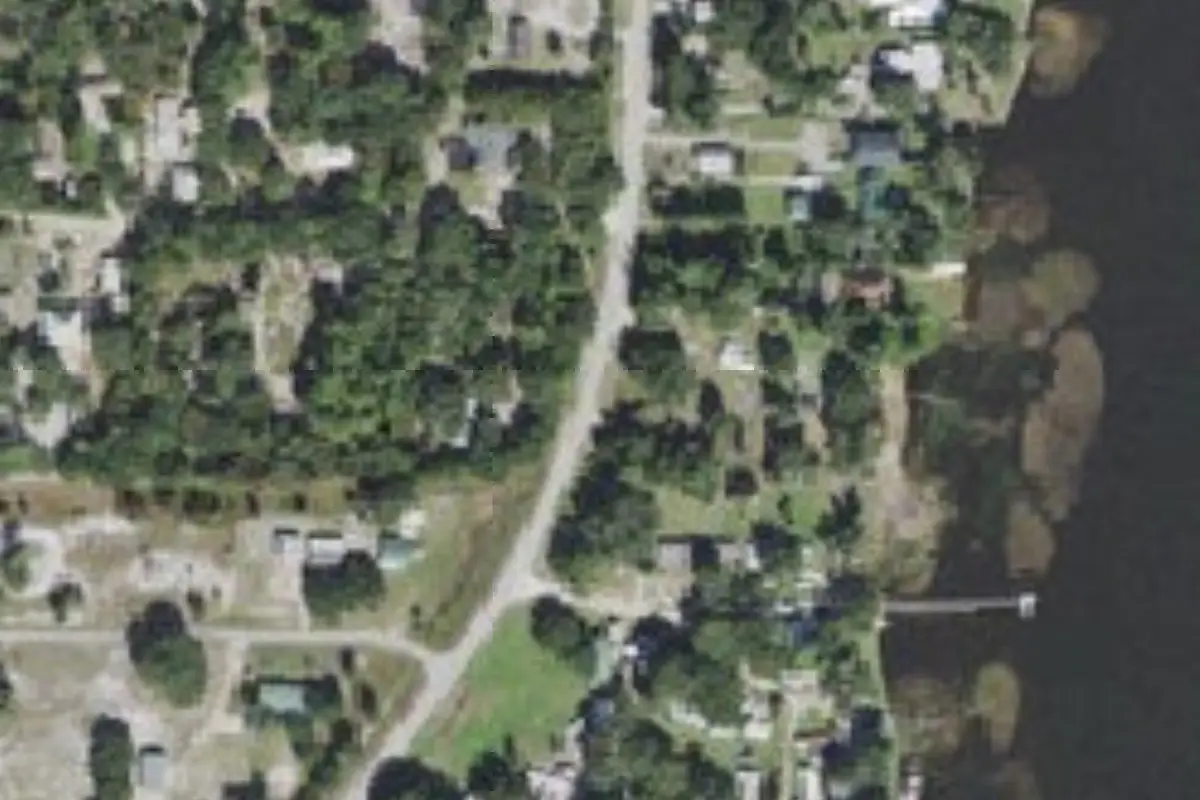 Aerial view of Uncle Joes Fish Camp