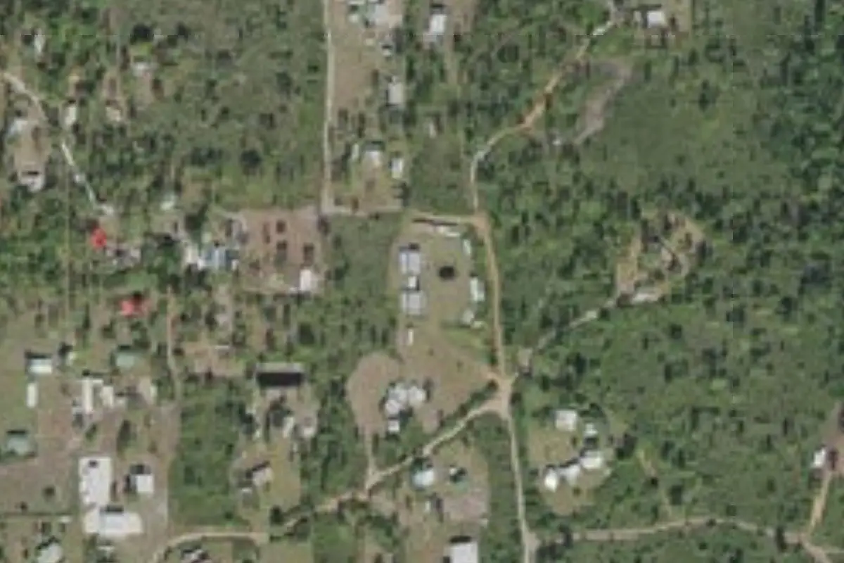Aerial view of River Ranch Property Owners Association (temporary camping area)