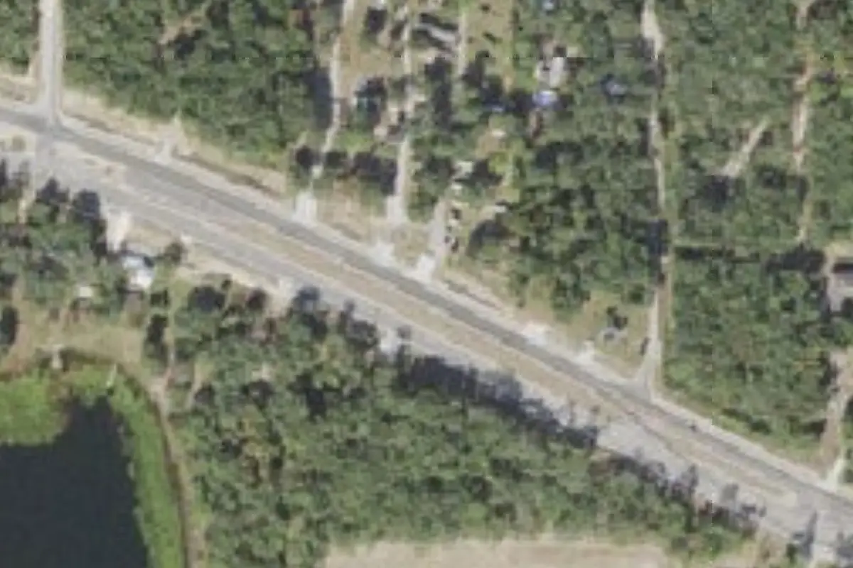 Aerial view of Cooper Lake RV Community