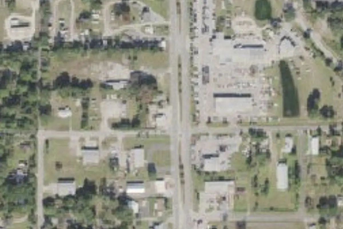 Aerial view of Economy Inn