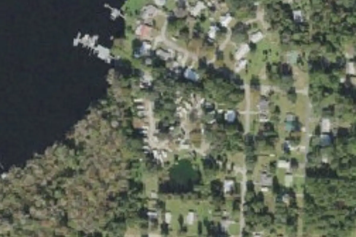 Aerial view of Half Shell Resort (Half Shell Resort RV Park / Half Shell RV Park and Marina)