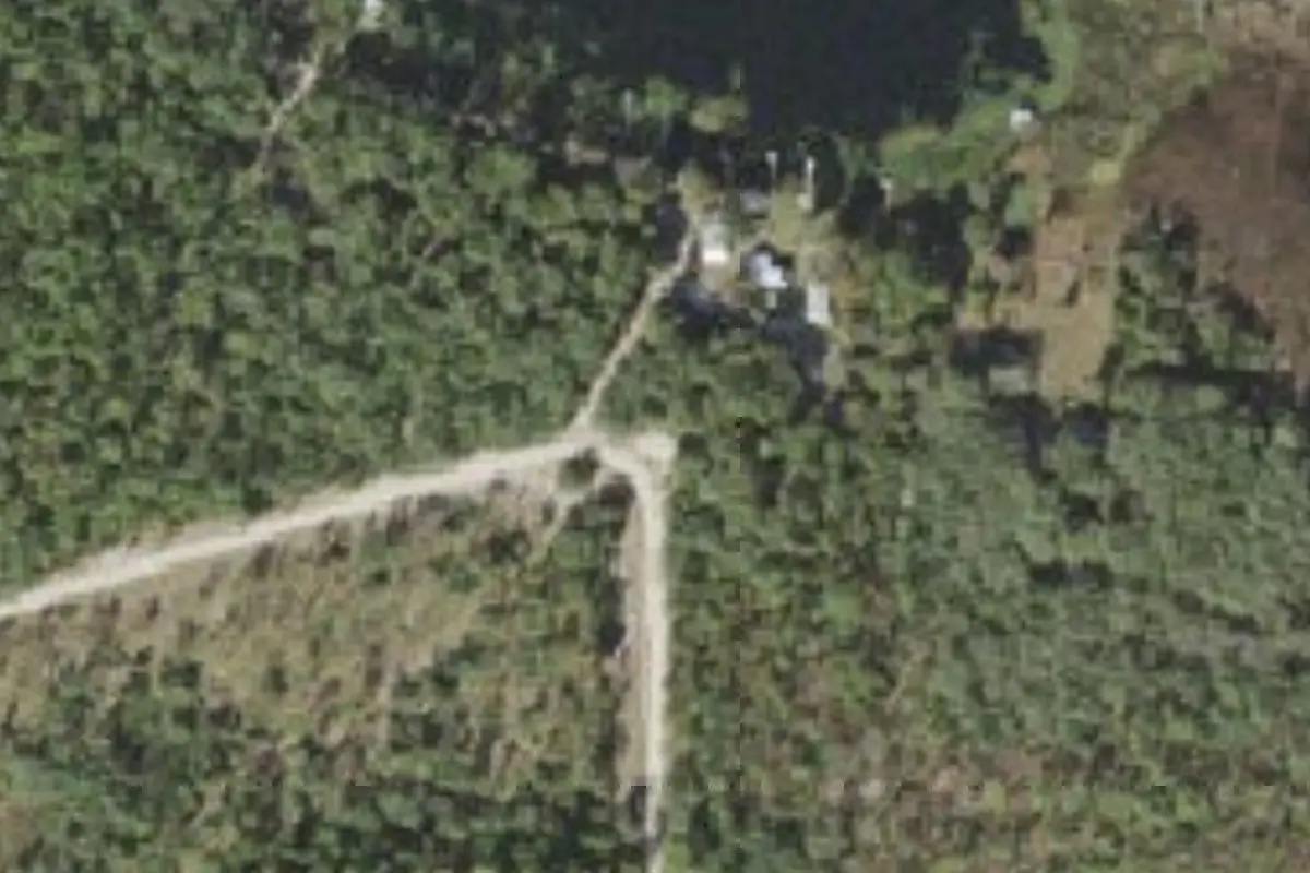Aerial view of Luther Springs
