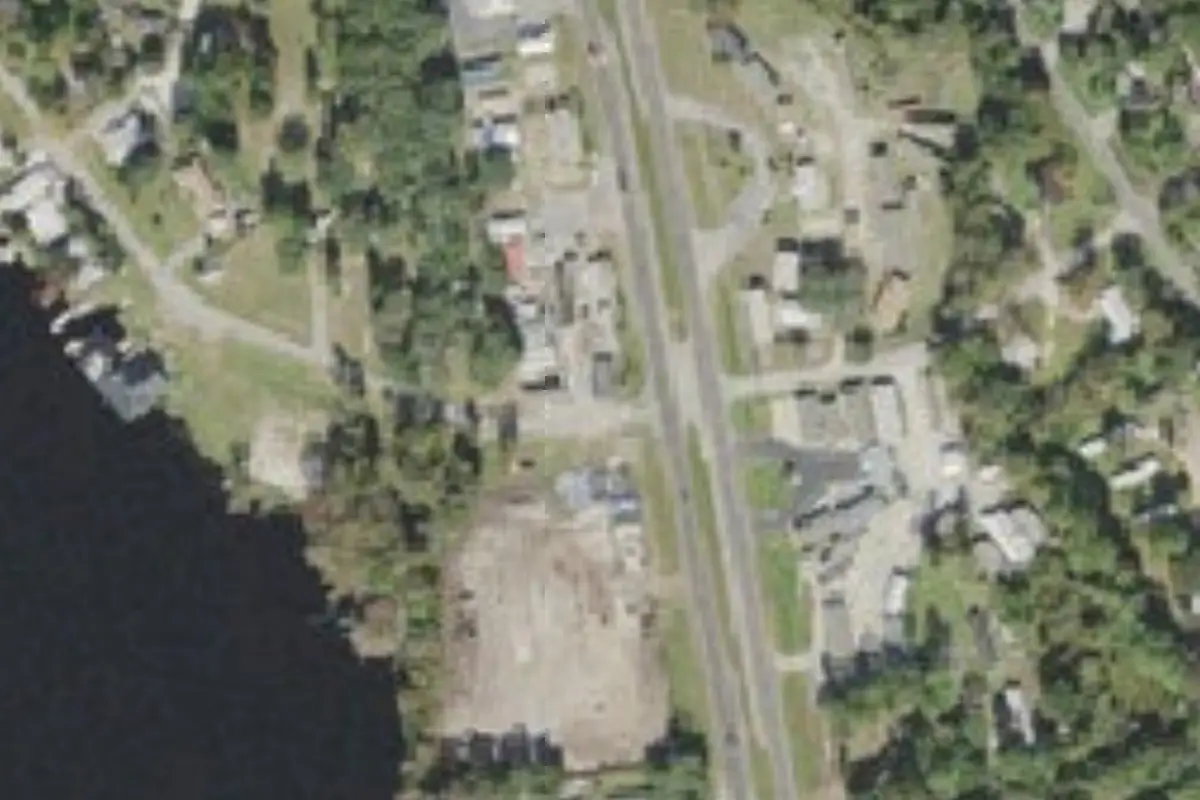 Aerial view of Northflow RV Resort and Marina