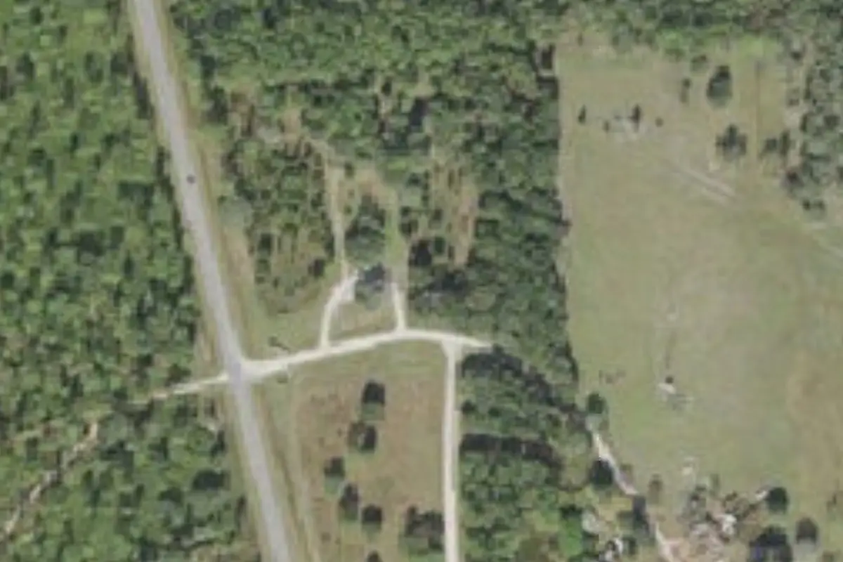 Aerial view of Unnamed campground