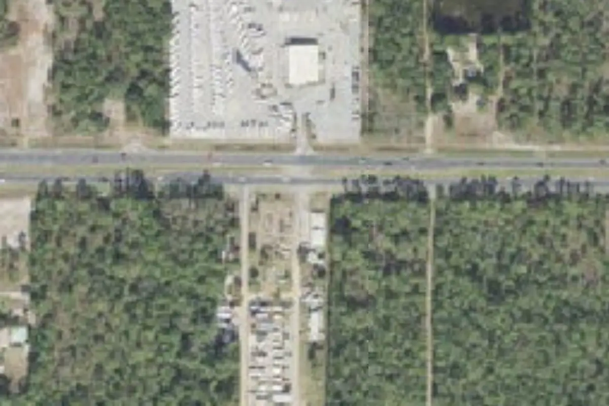 Aerial view of Hunter's Rest RV Park