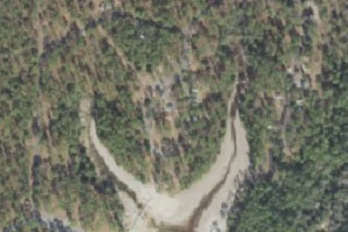 Aerial view of Krul Campground, Blackwater River State Forest
