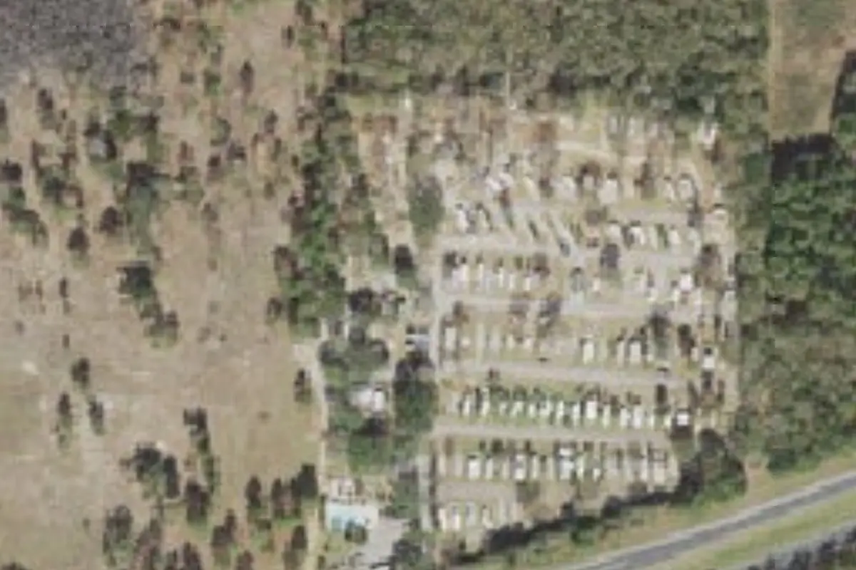 Aerial view of Unhitched Milton RV Park