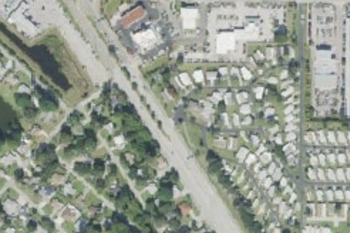 Aerial view of Florida Pines Mobile Home Court