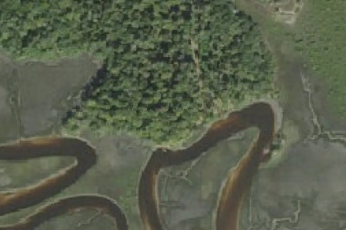 Aerial view of Moses Creek Conservation Area campsites