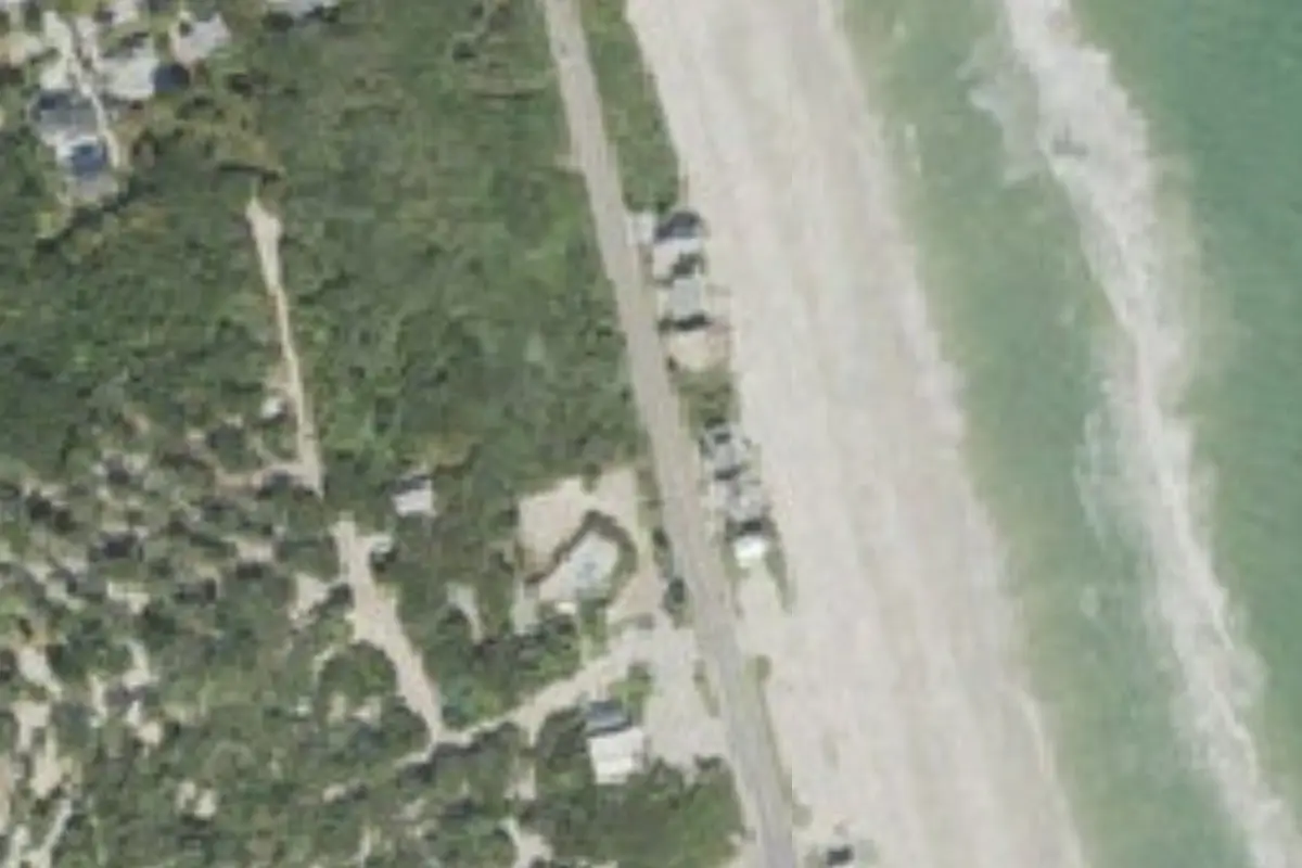 Aerial view of North Beach Camp Resort
