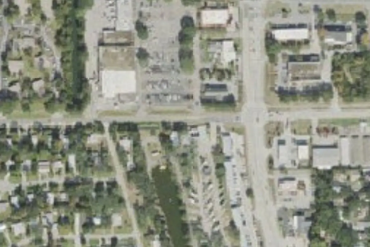 Aerial view of St. Augustine Beach KOA Holiday