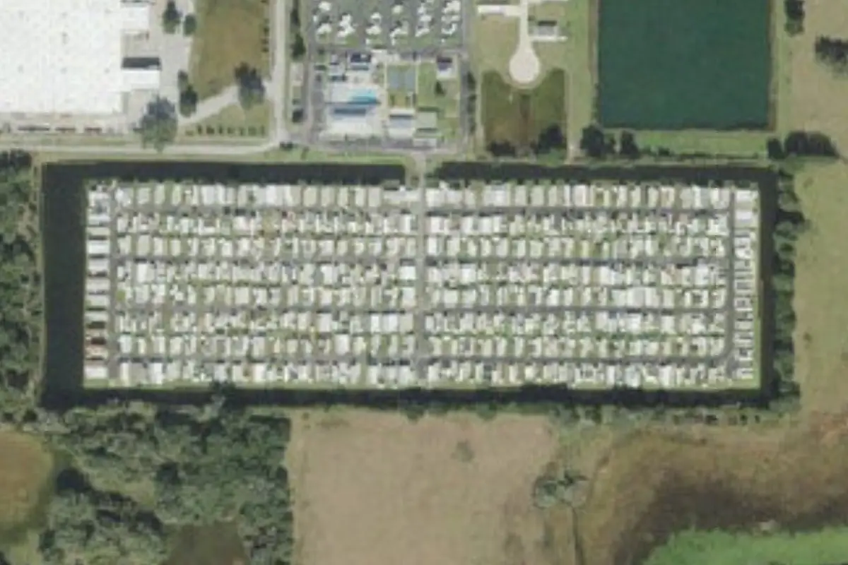 Aerial view of Blueberry Hill RV Community