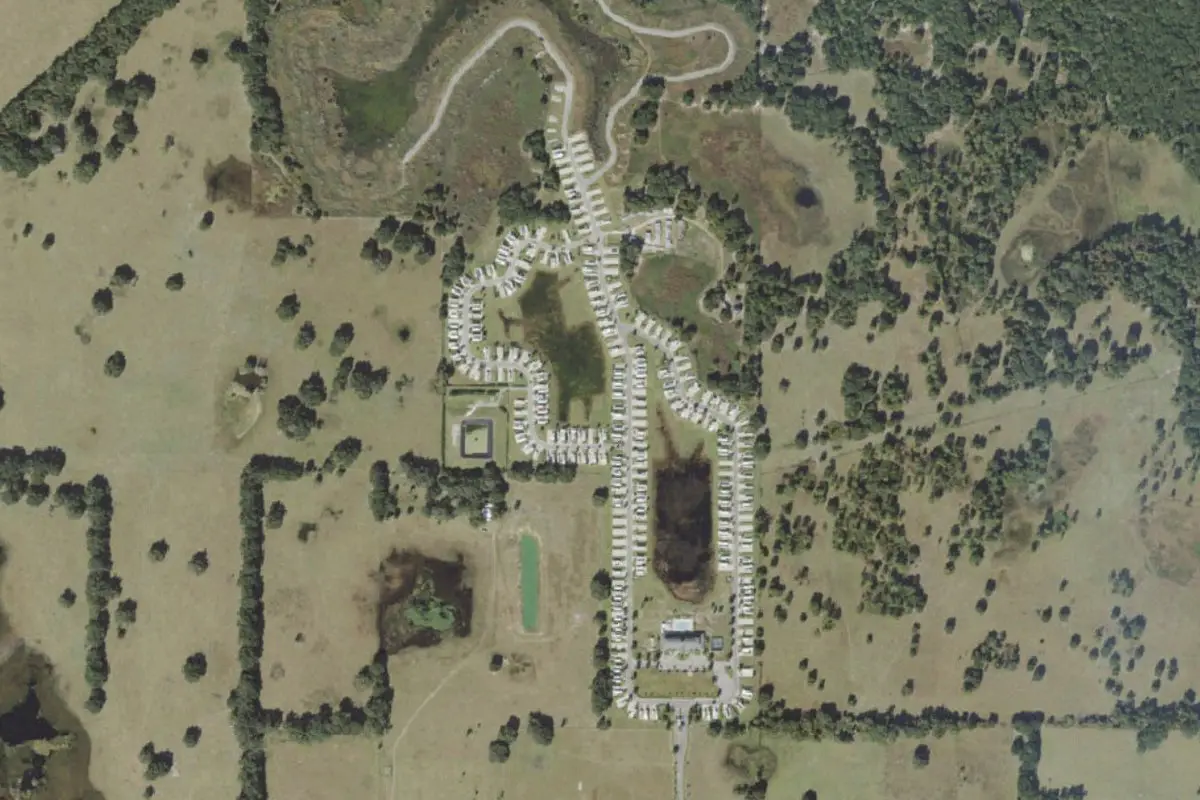 Aerial view of Florida Grande Motor Coach Resort