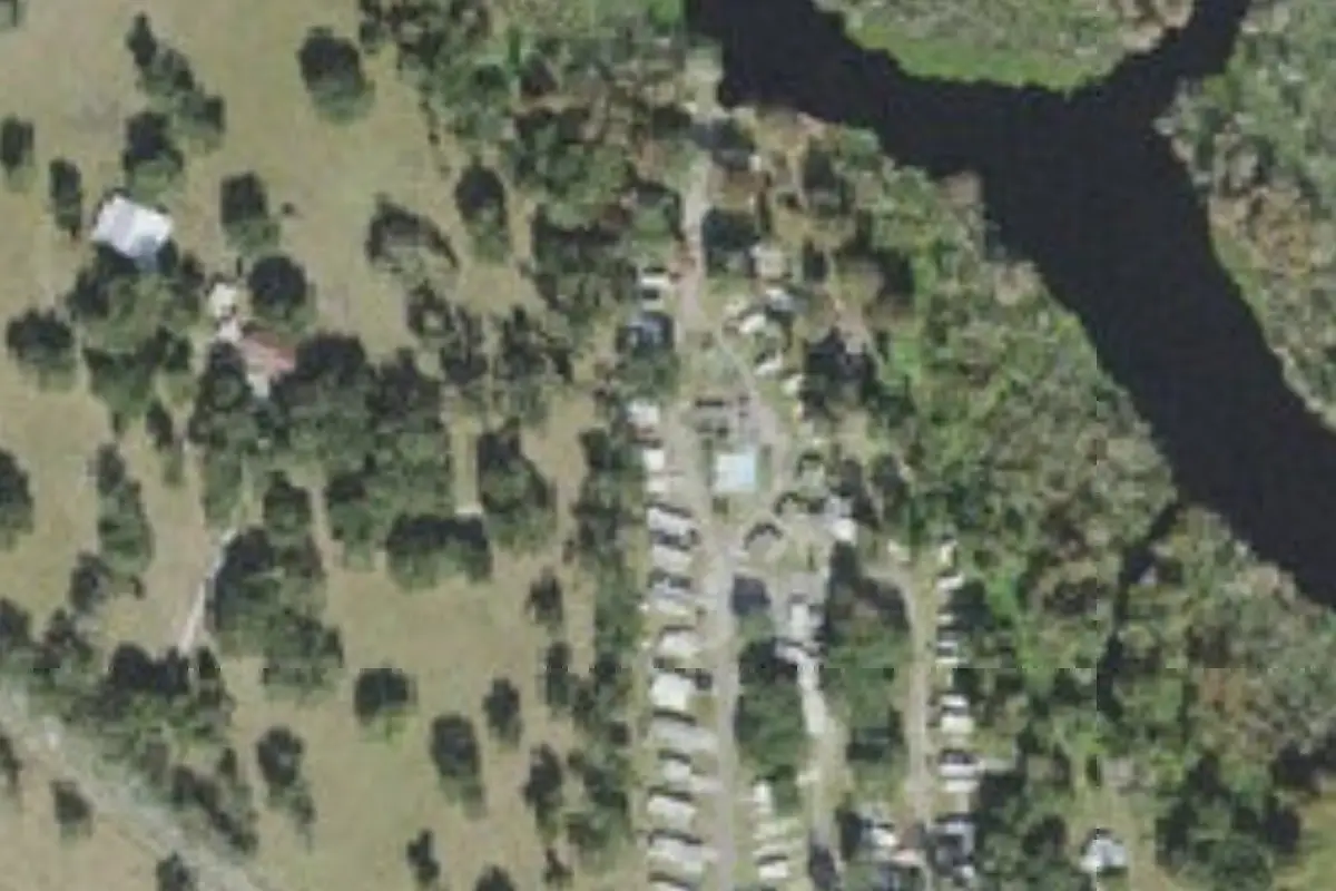 Aerial view of RV Village at Lake Panasoffkee (Lake Pan RV Village)