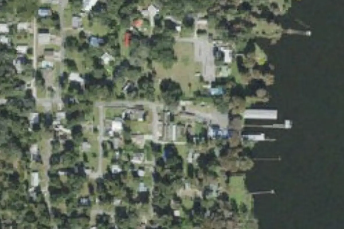 Aerial view of Lake Panasoffkee RV and Campground